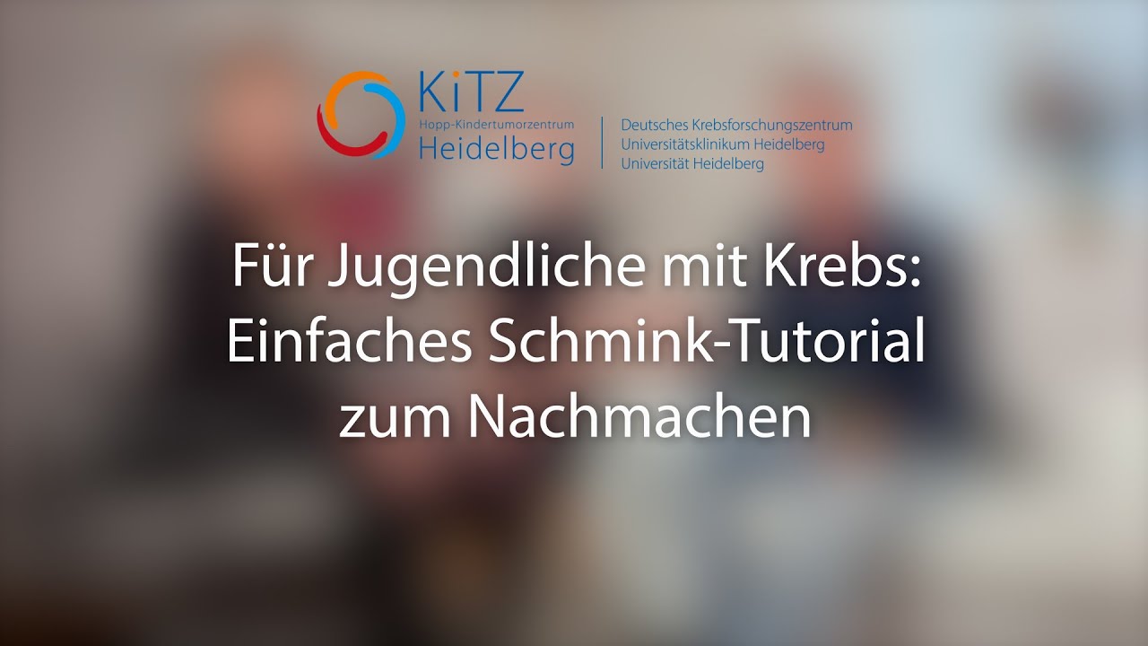 Für Jugendliche mit Krebs: Einfaches Schmink-Tutorial zum Nachmachen