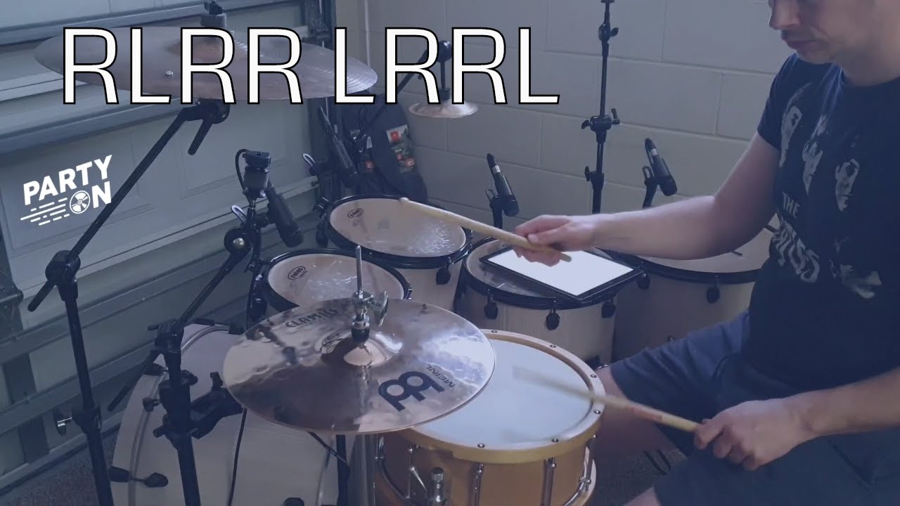 How to play a Paradiddle Groove  2 RLRR LRRL