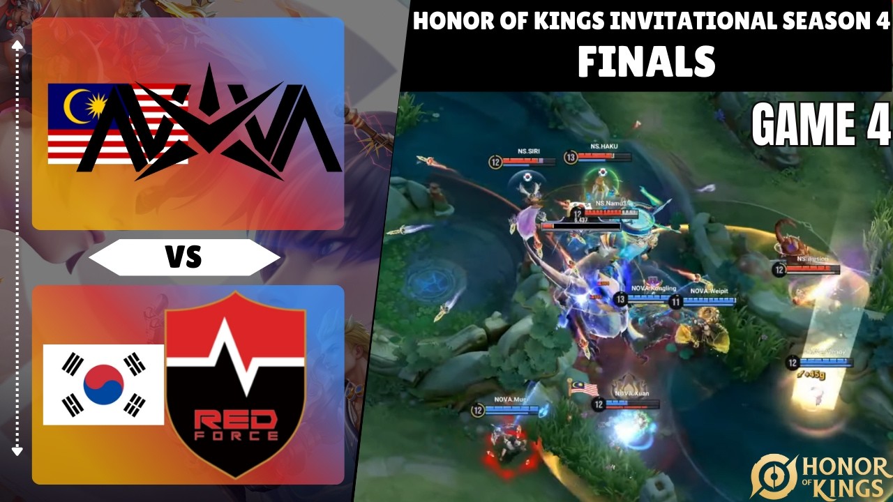 🇲🇾 Nova Esports vs 🇰🇷 Nongshim RedForce | GAME 4 | HIGHLIGHTS | KSI4 | FINALS