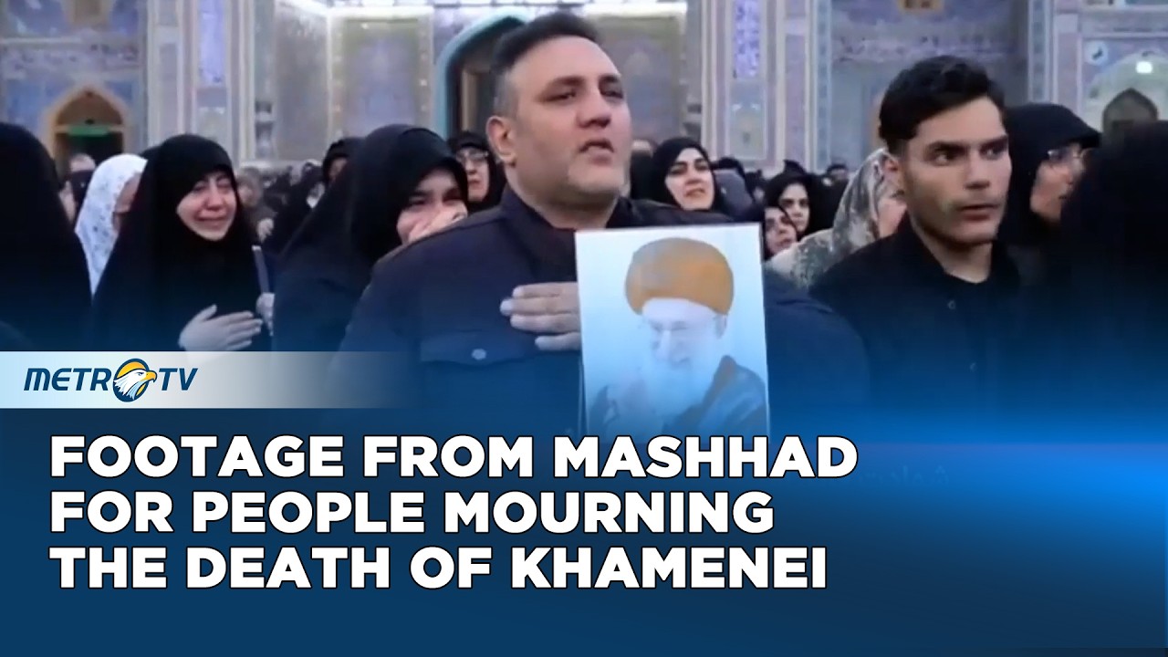 Footage From Mashhad For People Mourning The Death Of Khamenei
