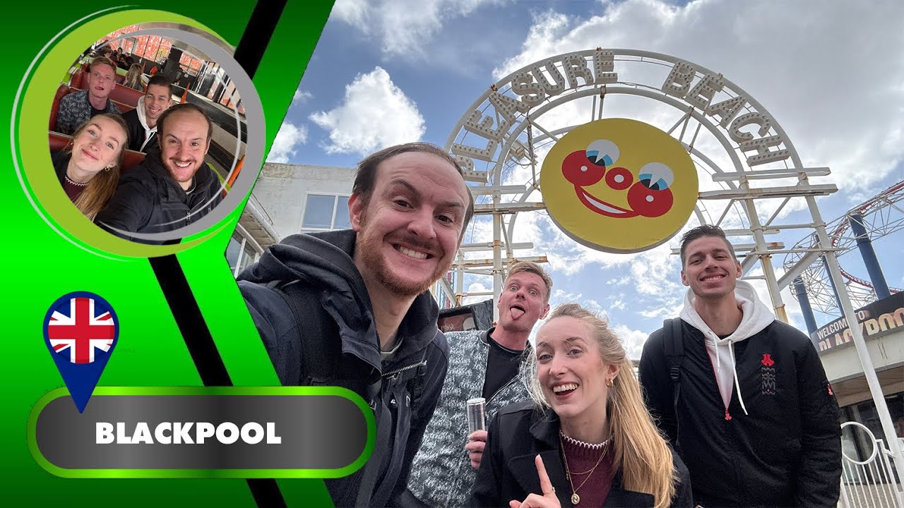 Cocktailtrip UK 2025🍹🇬🇧 | Blackpool Pleasure Beach  🌍🎢 | Vloggen met Alain 📸