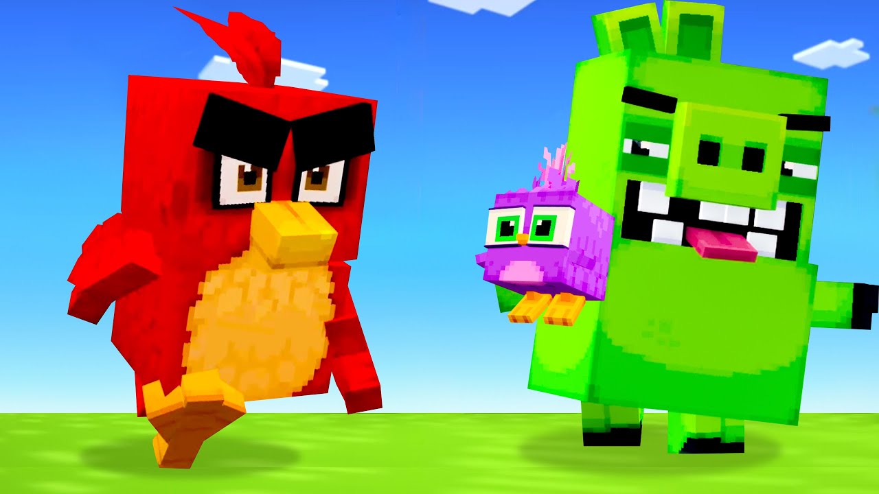 ANGRY BIRDS KIDNAPPED IN MINECRAFT