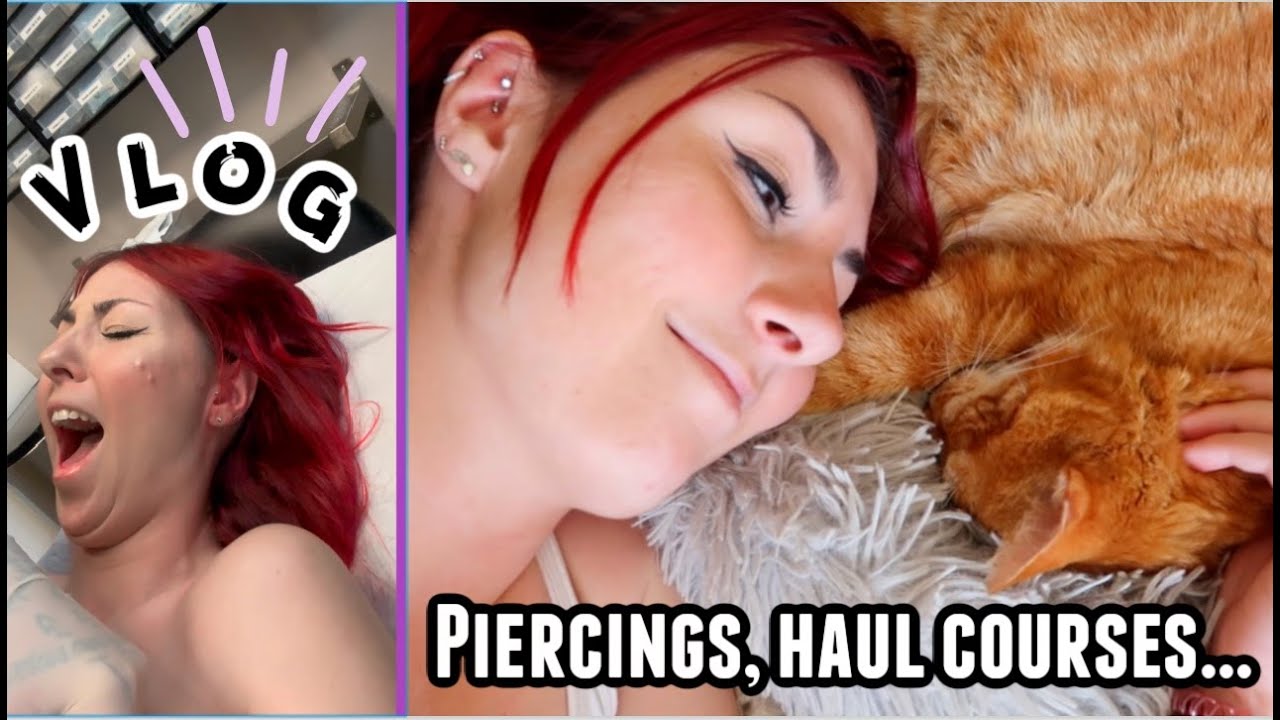 VLOG⎜Nouveaux piercings, haul courses, chien...