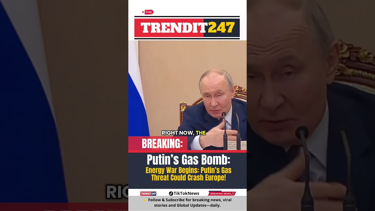 Европа может погрузиться во тьму: Путин угрожает немедленно прекратить подачу газа!