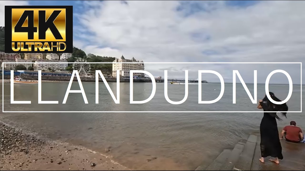 LLANDUDNO, WALES - UNITED KINGDOM [1 Hour Walking Tour in 4K]