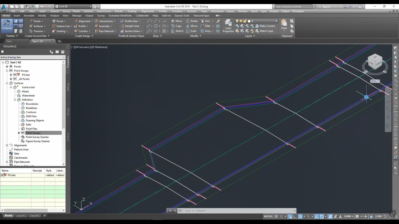 Corridor widening using transition assembley in Civil 3D
