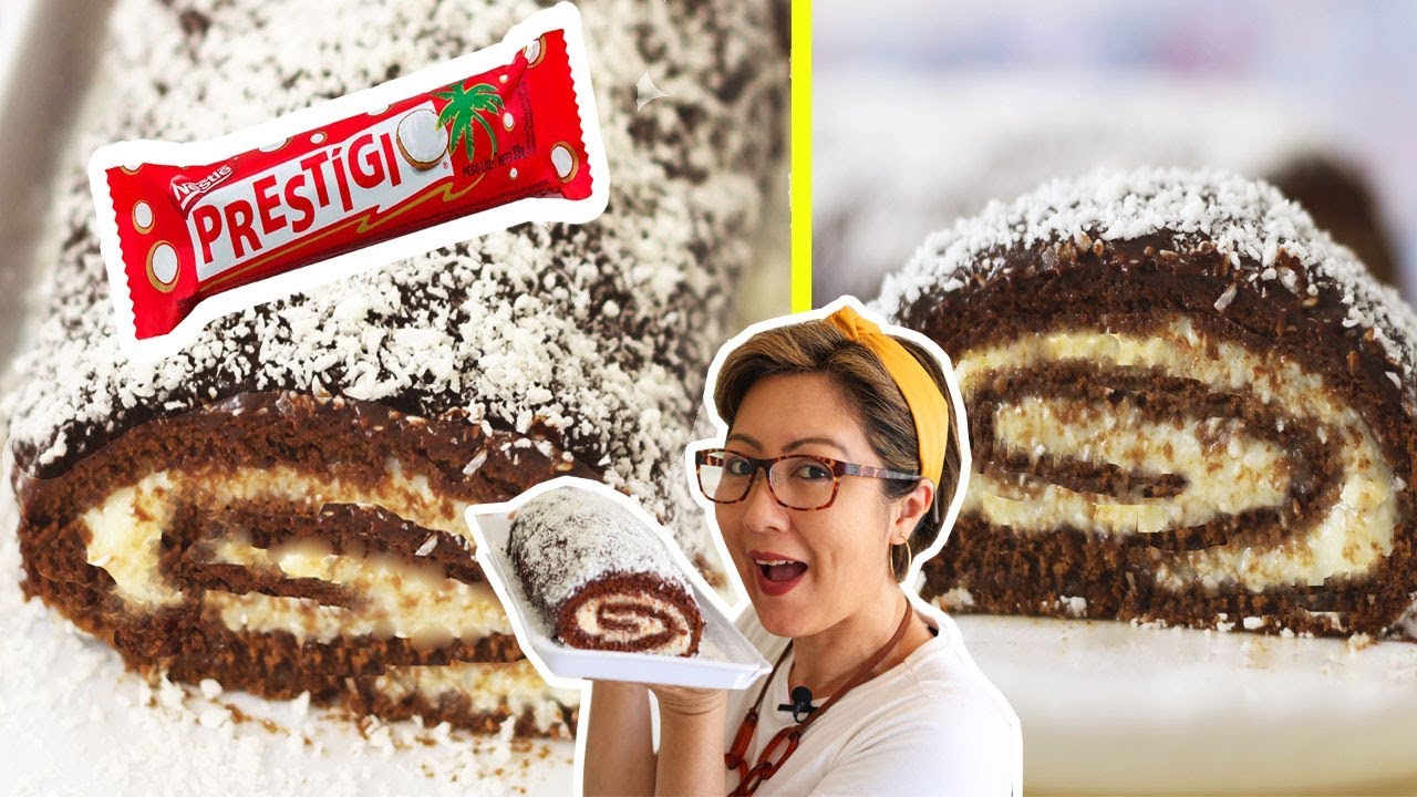 ROCAMBOLE DE PRESTÍGIO FÁCIL E PRÁTICO | MASSA DE CHOCOLATE E RECHEIO DE COCO | DIKA DA NAKA