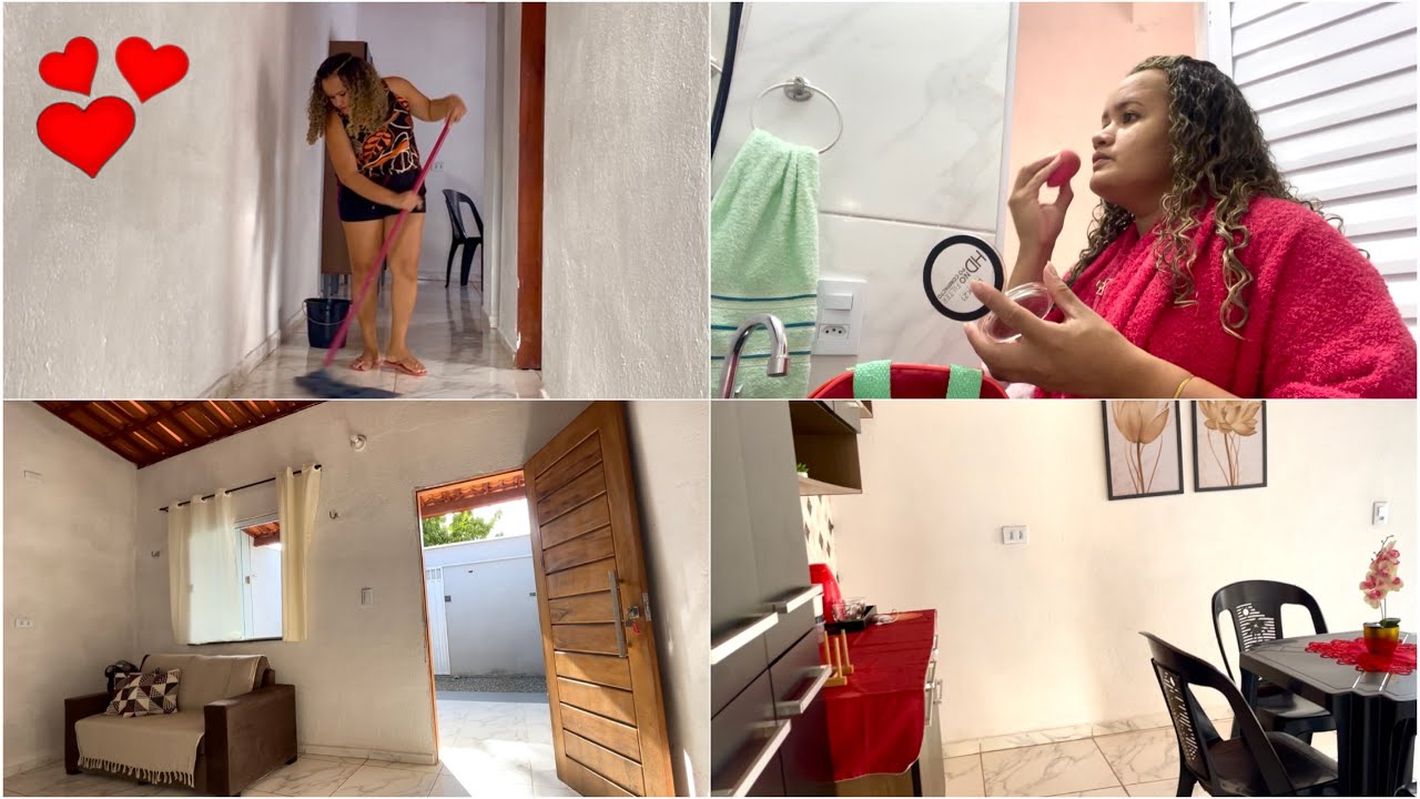 ROTINA DA TARDE PRODUTIVA/ LIMPEI E ORGANIZEI A MINHA CASA/ LAVEI ROUPAS + MAKE💄💋