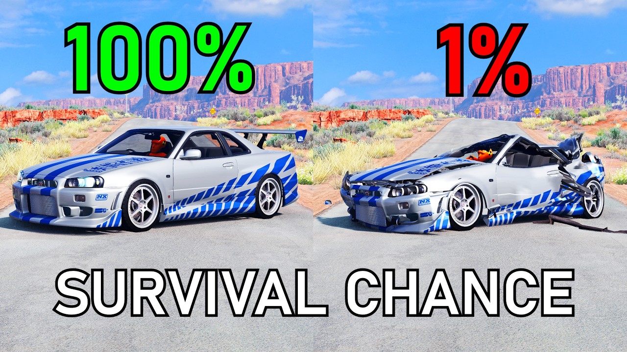 Realistic Survival Chance Crashes #3 | BeamNG.drive