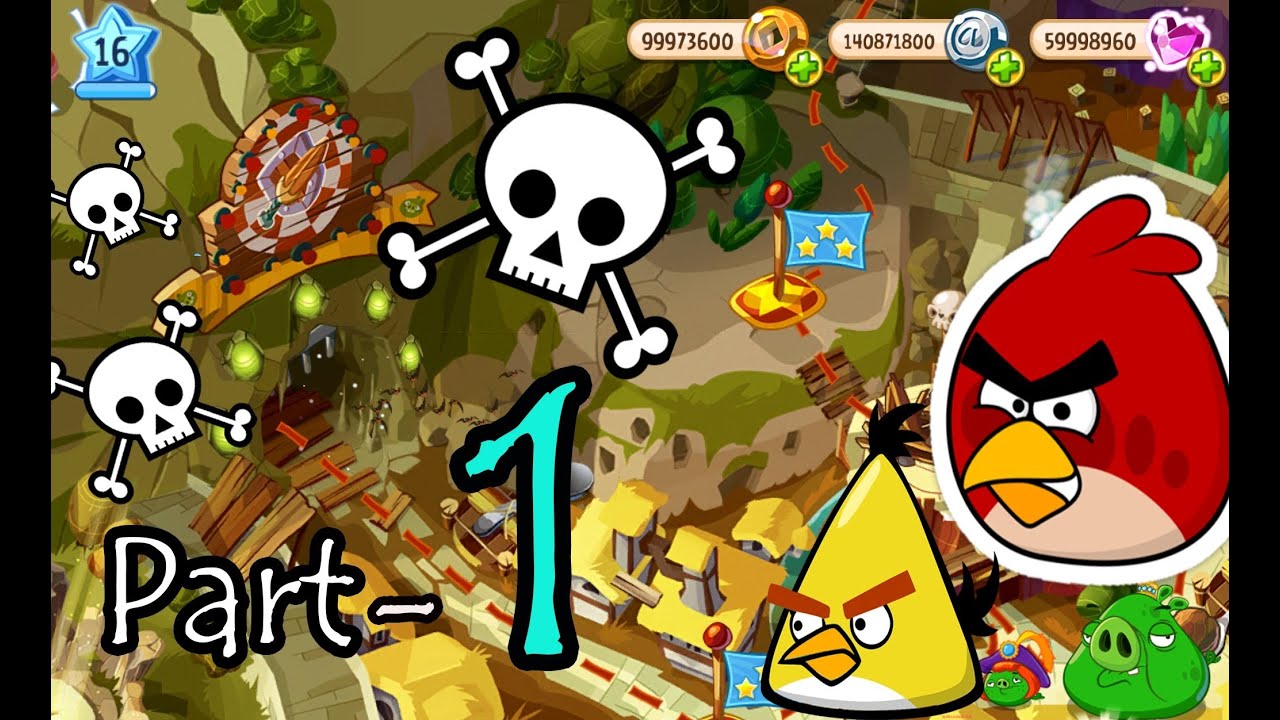 Angry Birds Epic: Part-1 First Gameplay Chronicle Cave 1: Burning Plain 1 and 2 (iOS, Android) 2014