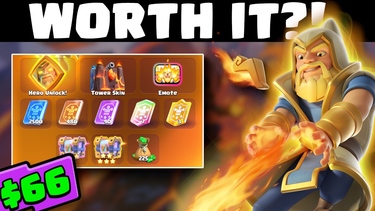 Стоит ли покупать новый январский Hero Pass Royale в Clash Royale?! 