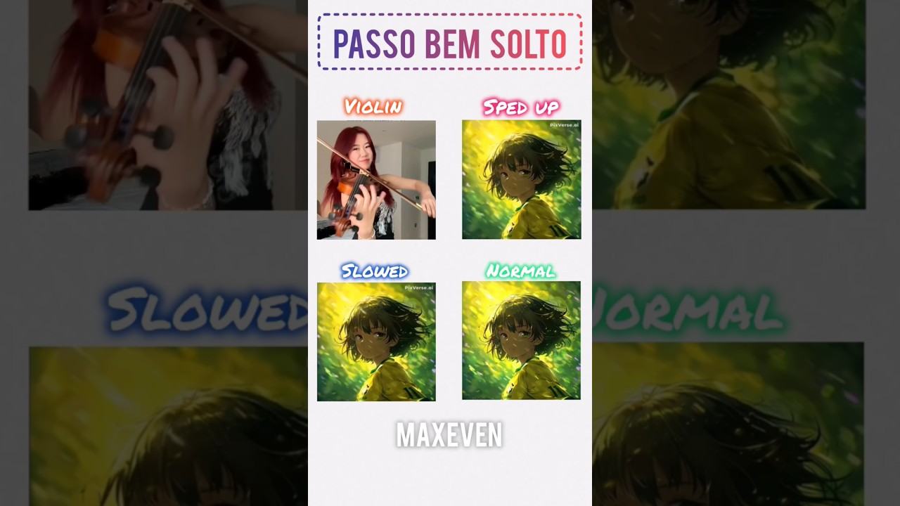🎧PASSO BEM SOLTO all versions with violin phonk by @amandaszee🗿 // 