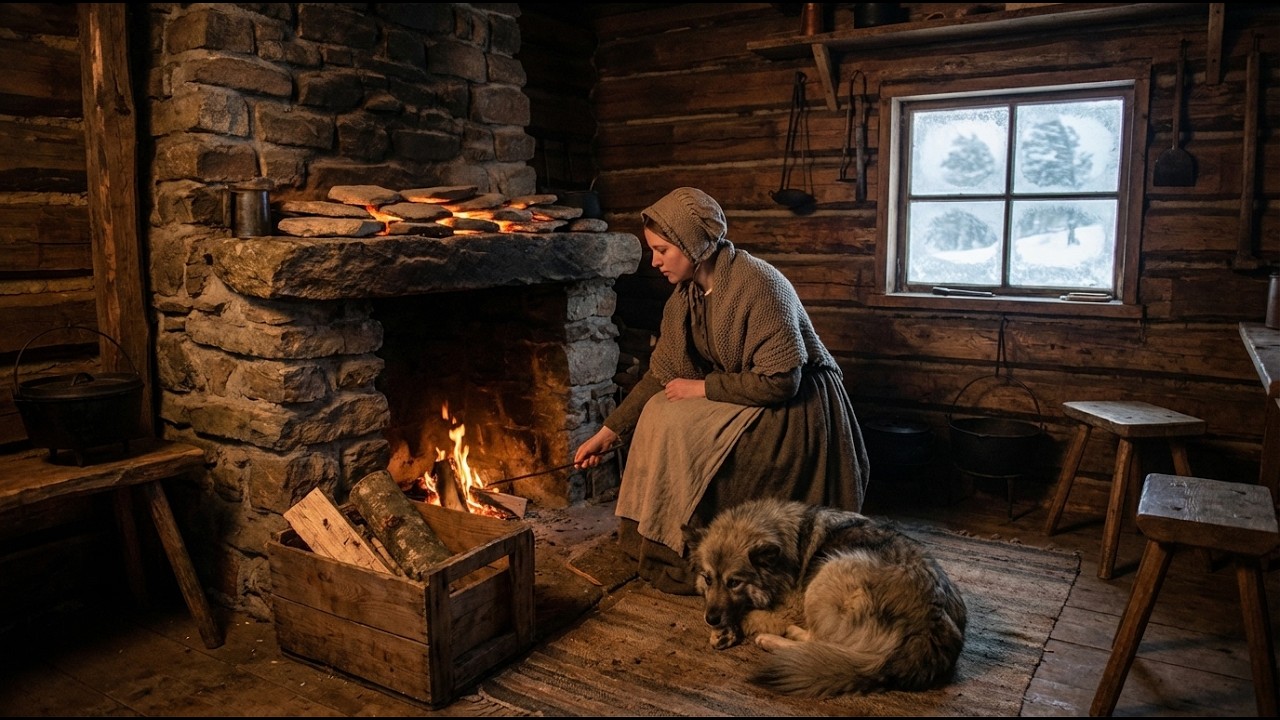 Her Firewood Ran Out in January — She Built a Stone Heat Shelf and Used Half the Firewood All Winter