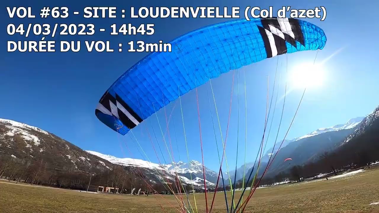 VOL #63 PARAPENTE - VAL LOURON KISS LANDING