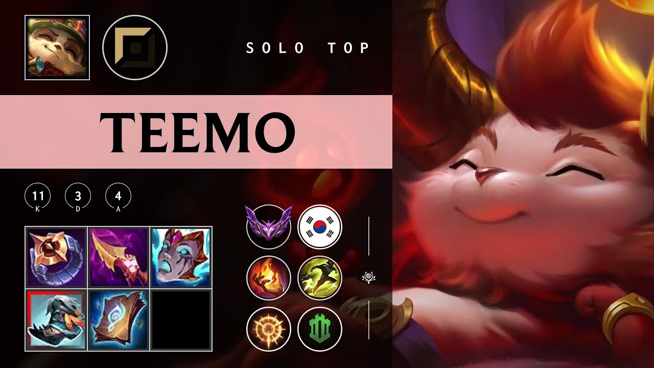 Teemo Top vs Gnar - KR Master Patch 25.24