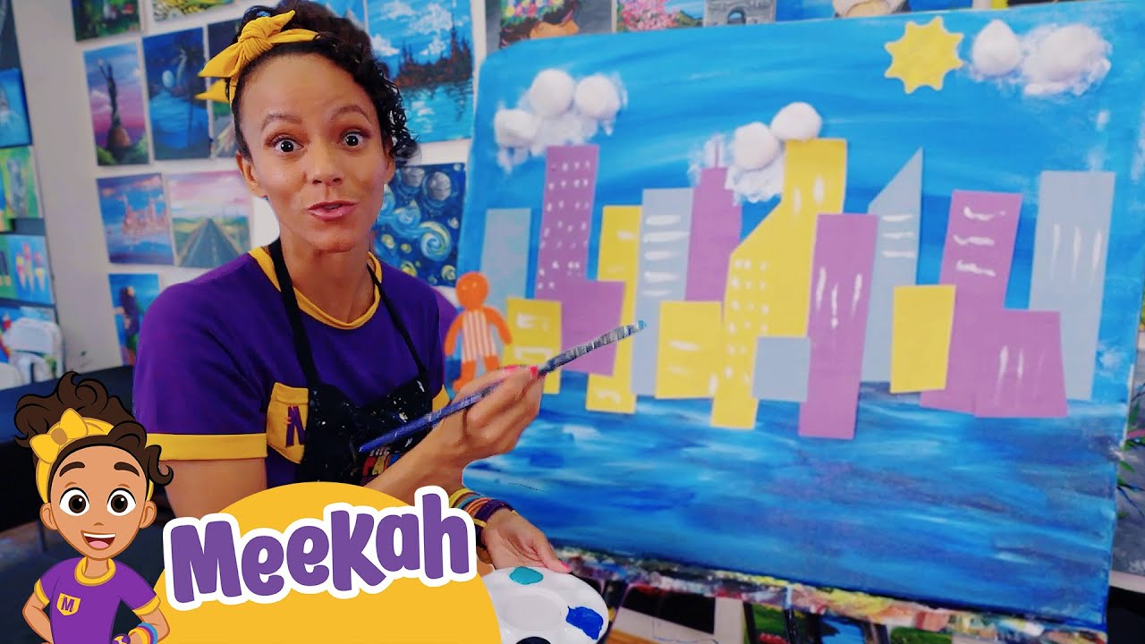 NEW! Meekah Creates Art at The Paint Place | Educational Videos for Kids | Blippi and Meekah Kids TV