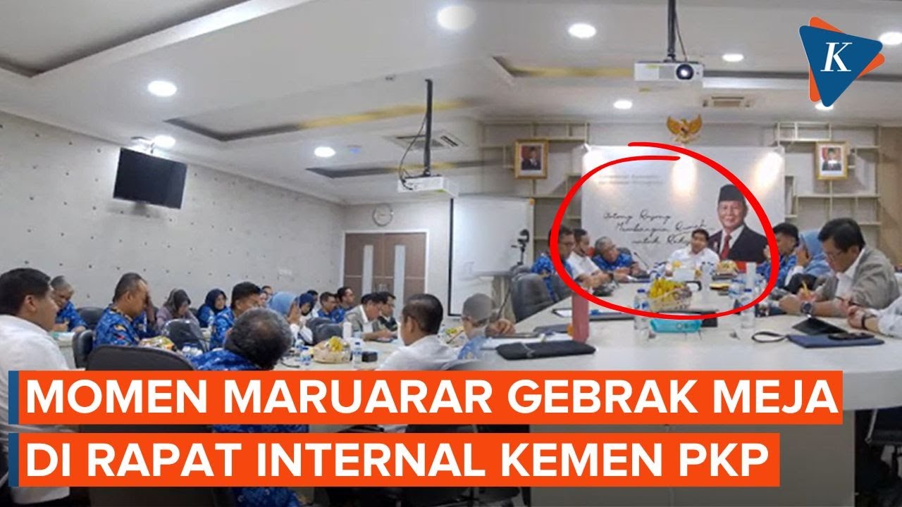 Gebrak Meja saat Rapat Kementrian PKP! Maruarar Sirait Singgung 'Bobrok' Birokrasi