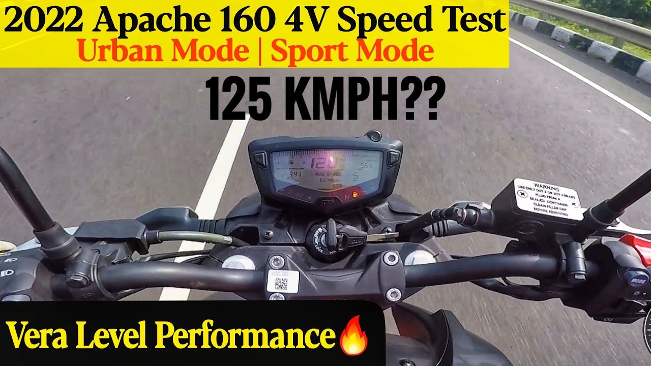 2022 Apache 160 4V Ride Modes Top Speed - Vera Level Performance🔥