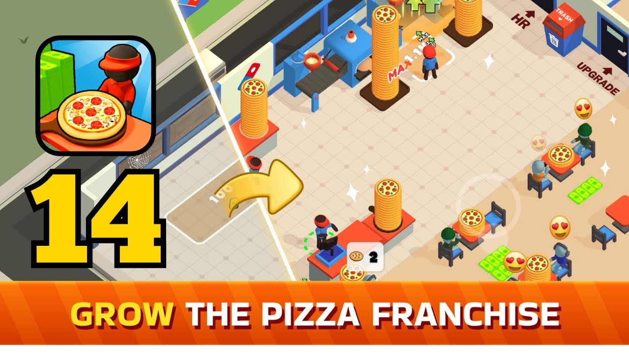 Pizza Ready - Gameplay Walkthrough Part 14 Stickman Pizza Restaurant Idle Tycoon (iOS, Android)