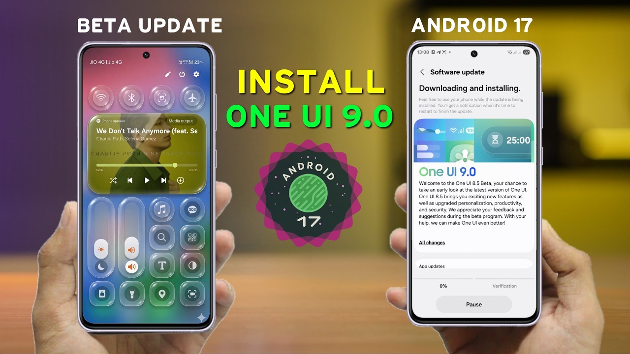 How to Install One UI 9.0 Beta Update in Samsung Phones | Install Android 17