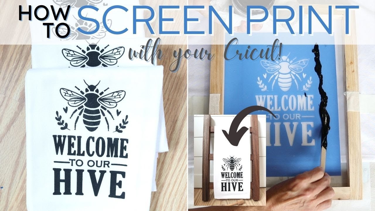 How to Screenprint with Vinyl and Cricut for your Business!
