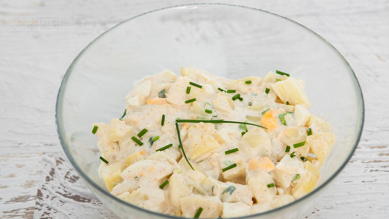 Kremasta krompir salata - Creamy potato salad - Bebina kuhinja - Domaći video recpet
