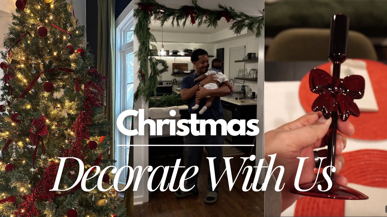 CHRISTMAS DECORATE WITH US | VIRAL GARLAND TREND FAIL | Getting house ready for holidays