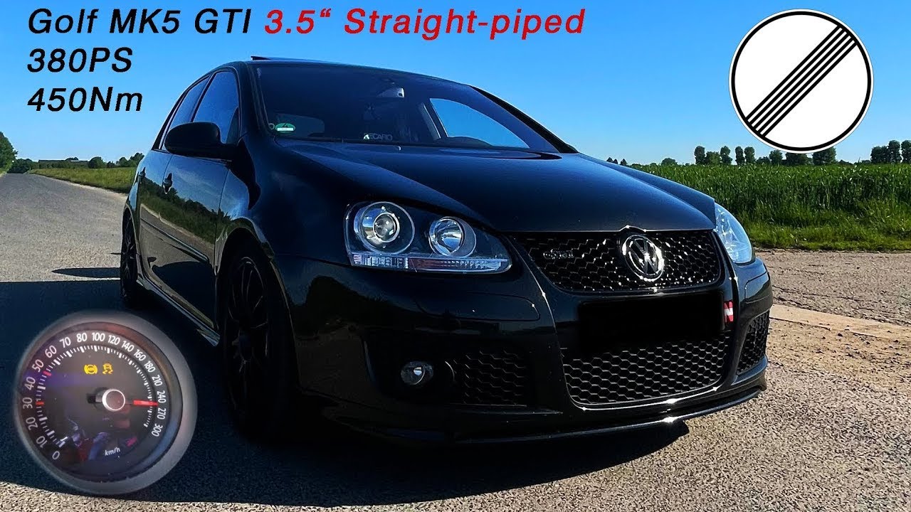 Golf MK5 GTI | 380PS 450Nm |  Straight-piped |POV Autobahn Test Drive & LOUD SOUND💥|by Cars2Drive