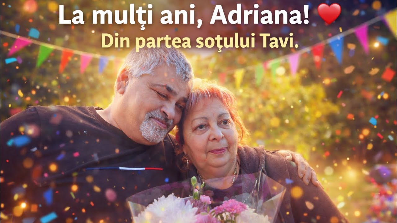 Surpriză Emoționantă pentru doamna Adriana de Ziua Ei ❤️ Mesaj Special din Partea Soțului Tavi
