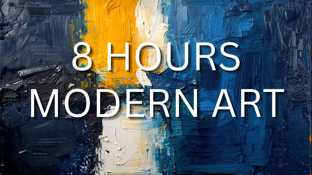 Ultramarine & Gold Abstract Art – 8 Hours of Bold Modern Luxury for TV | Estate Haus
