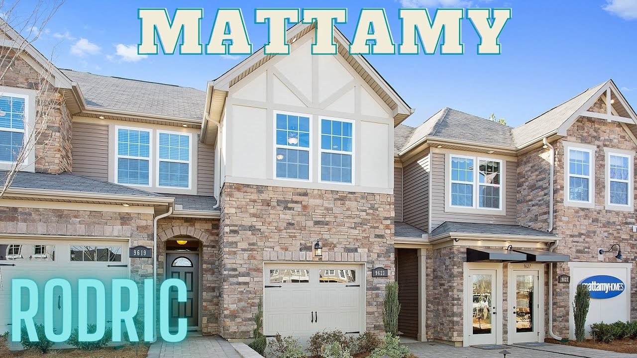 🌟 New townhomes in Charlotte NC by Mattamy Homes. Rodric model