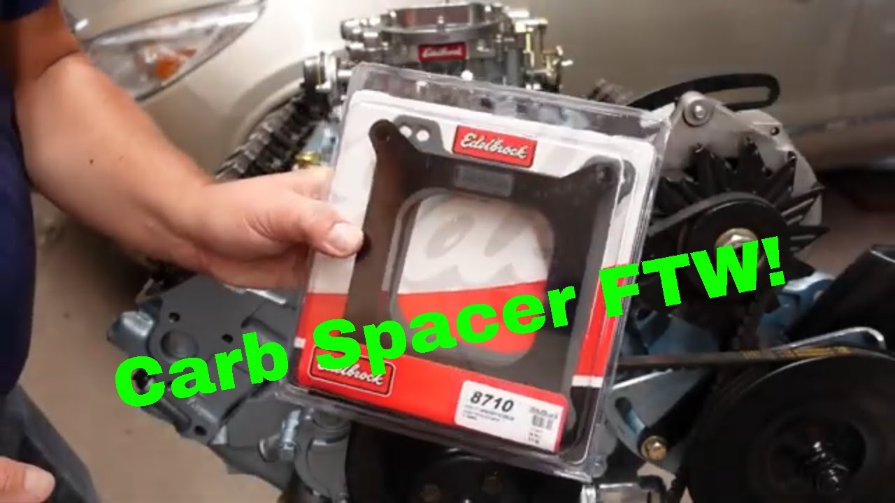 1968 GTO Pontiac 400 Engine - Assembly -- Carb Spacer Part 7