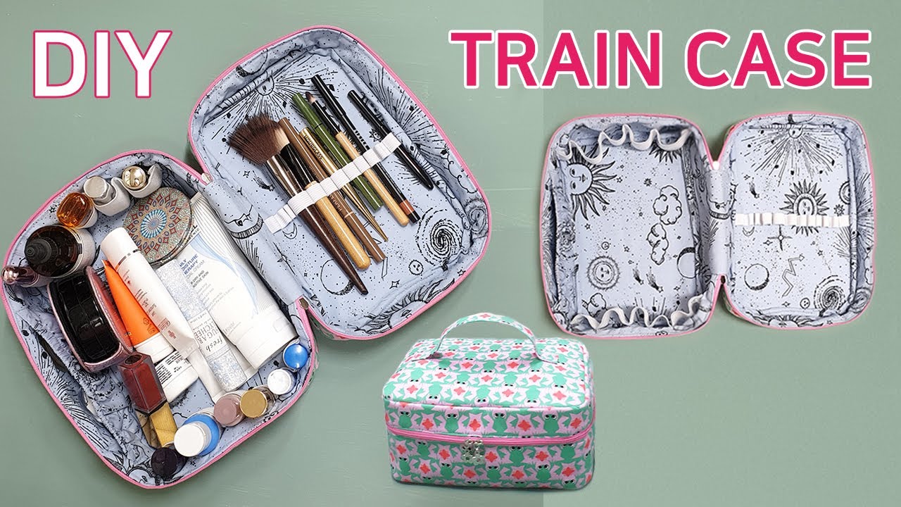 DIY Train Case/Travel Cosmetic Pouch Tutorial/여행용 화장품케이스 만들기/Reise-Kosmetiktasche Tutorial