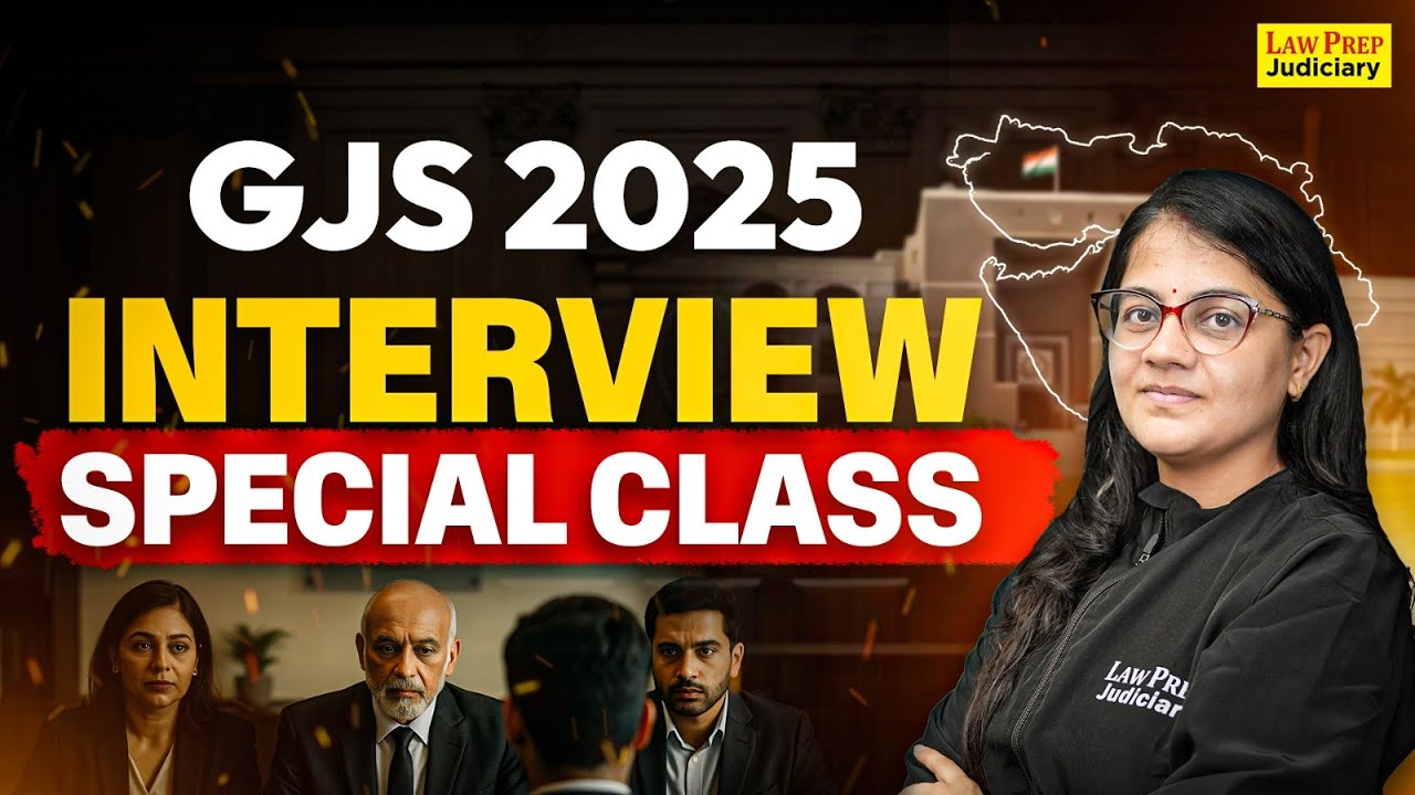 GJS 2025: Interview Special Class | How to Prepare for Gujarat Civil Judge Interview? By Swati Ma'am