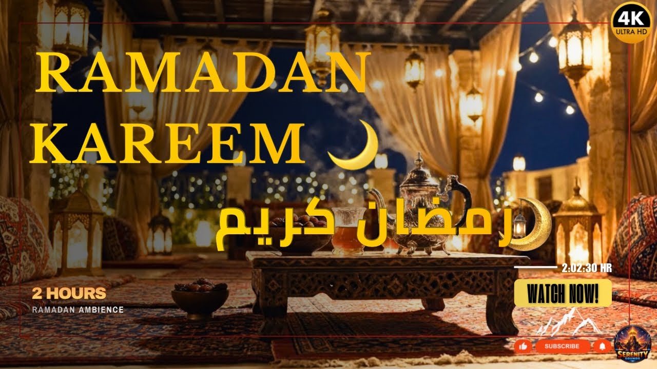 Ramadan Kareem 🌙 رمضان كريم | 3 Hours Soft Nostalgic Ramadan Music & Peaceful Night Ambience