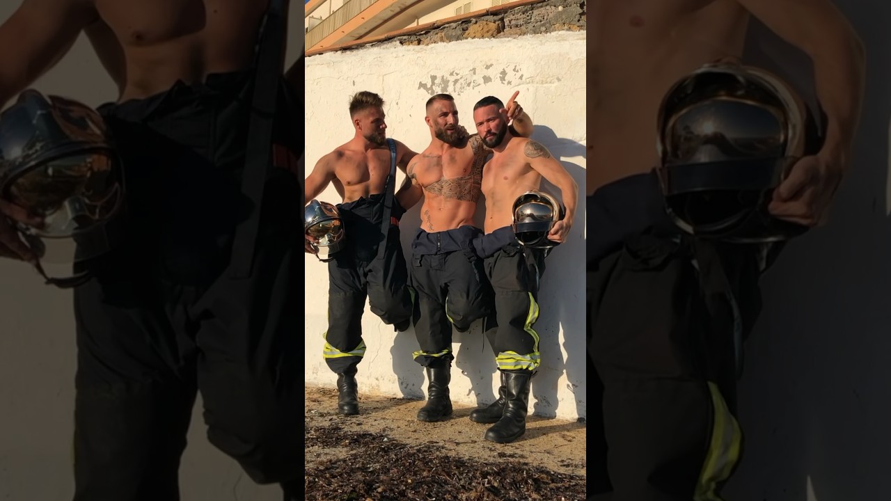 Pour la bonne cause 🔥❤️📸 #firefighter #calendar #uniforme