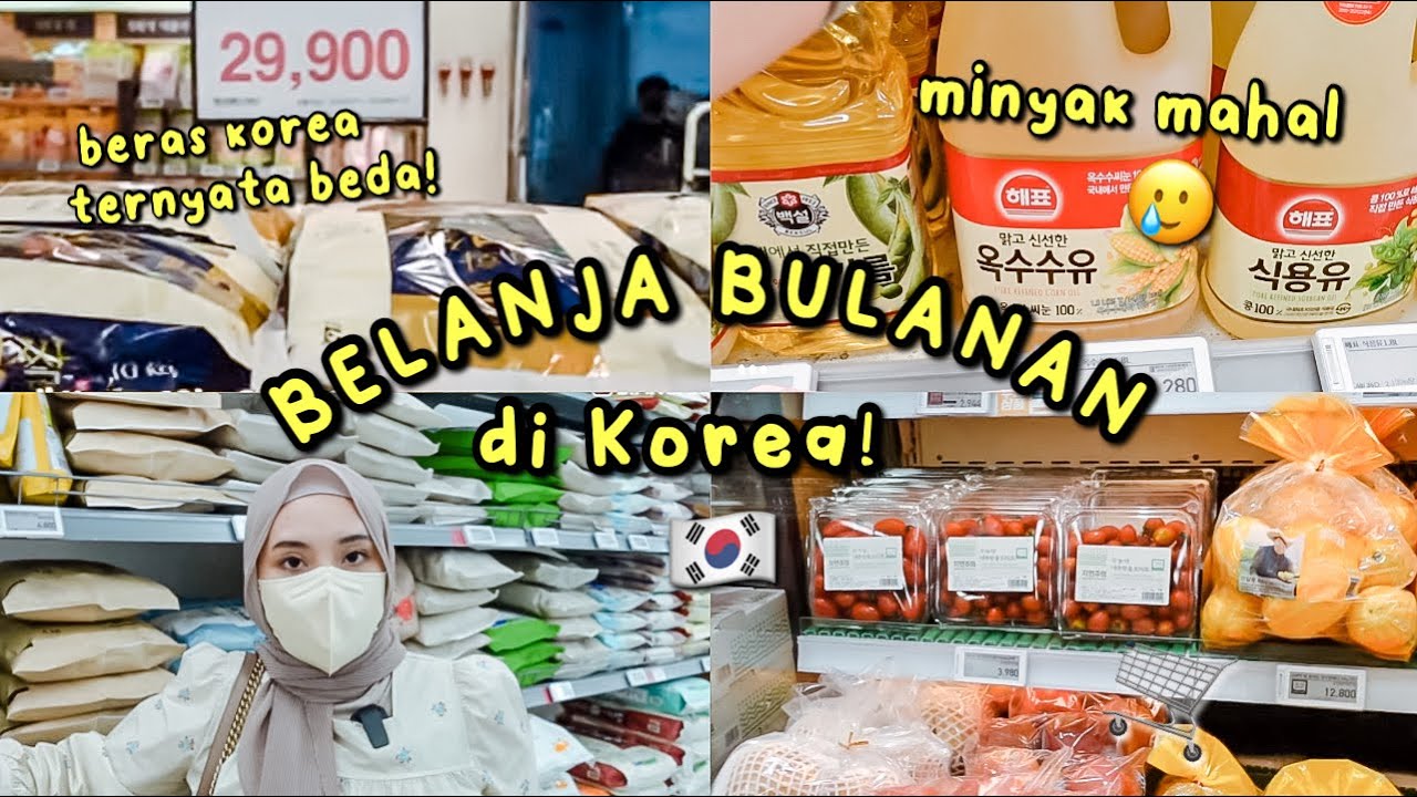 SUPERMARKET VLOG 🇰🇷 BELANJA BULANAN DI KOREA 🛒 KIRA2 ABIS BERAPA YA?? 😱 HARGA MINYAK NAIK JUGA😭