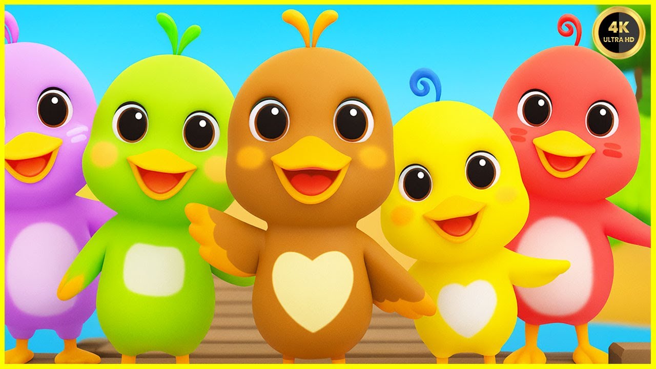 Chú Vịt Nâu 🐥🐣 Nhạc Thiếu Nhi Con Vịt 🦆 Hoạt Hình Vịt Con Vui Nhộn