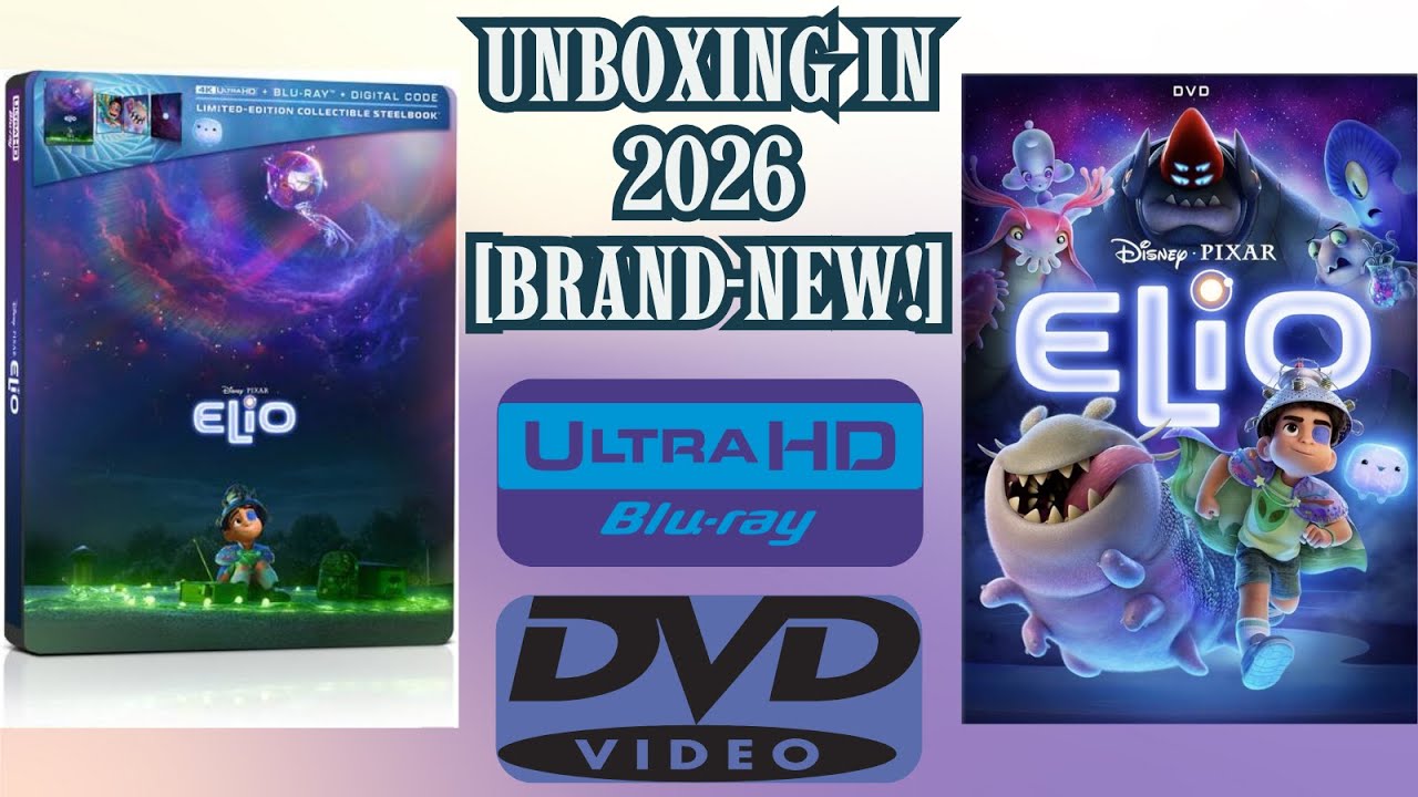 Unboxing Elio (2025) on DVD and 4K Steelbook [Both Brand-New!] + Bonus + Short Message to @pixar