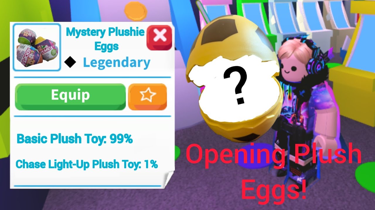 Opening 3 ADOPT ME Mystery Plushie eggs! #adoptme #roblox #unboxing
