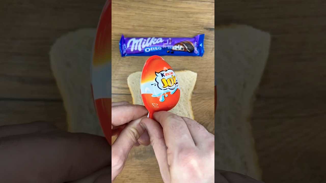 Kinder Joy+Milka Oreo👌#shorts