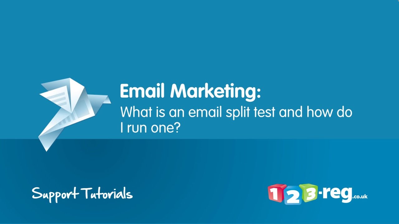 What is an email split test and how to run one | 123-reg