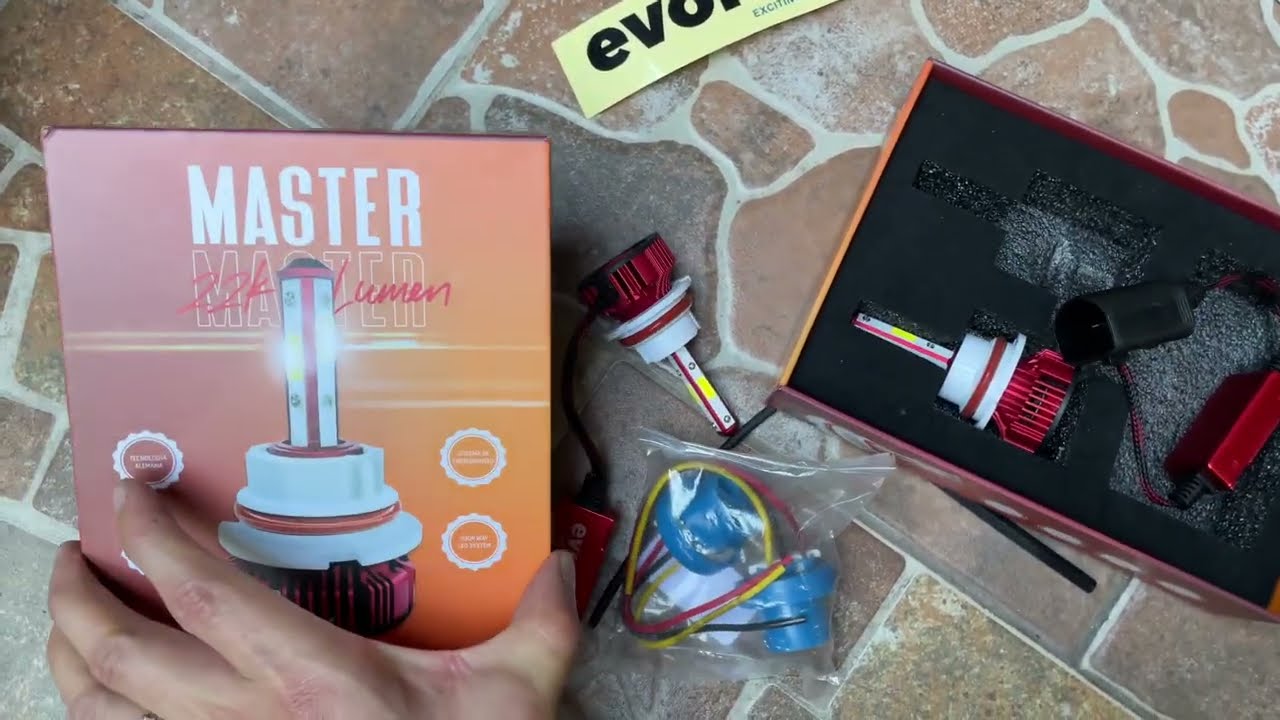 Como cambiar faros led evolum master a Italika ws 150 ws175 sport Altas y bajás 22000 lumens