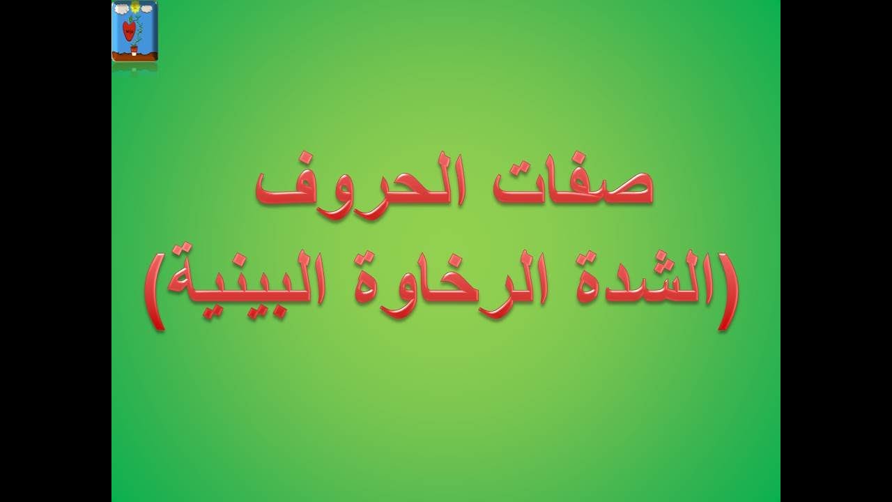 الشدة والرخاوة والبينية بصوت عمر امين