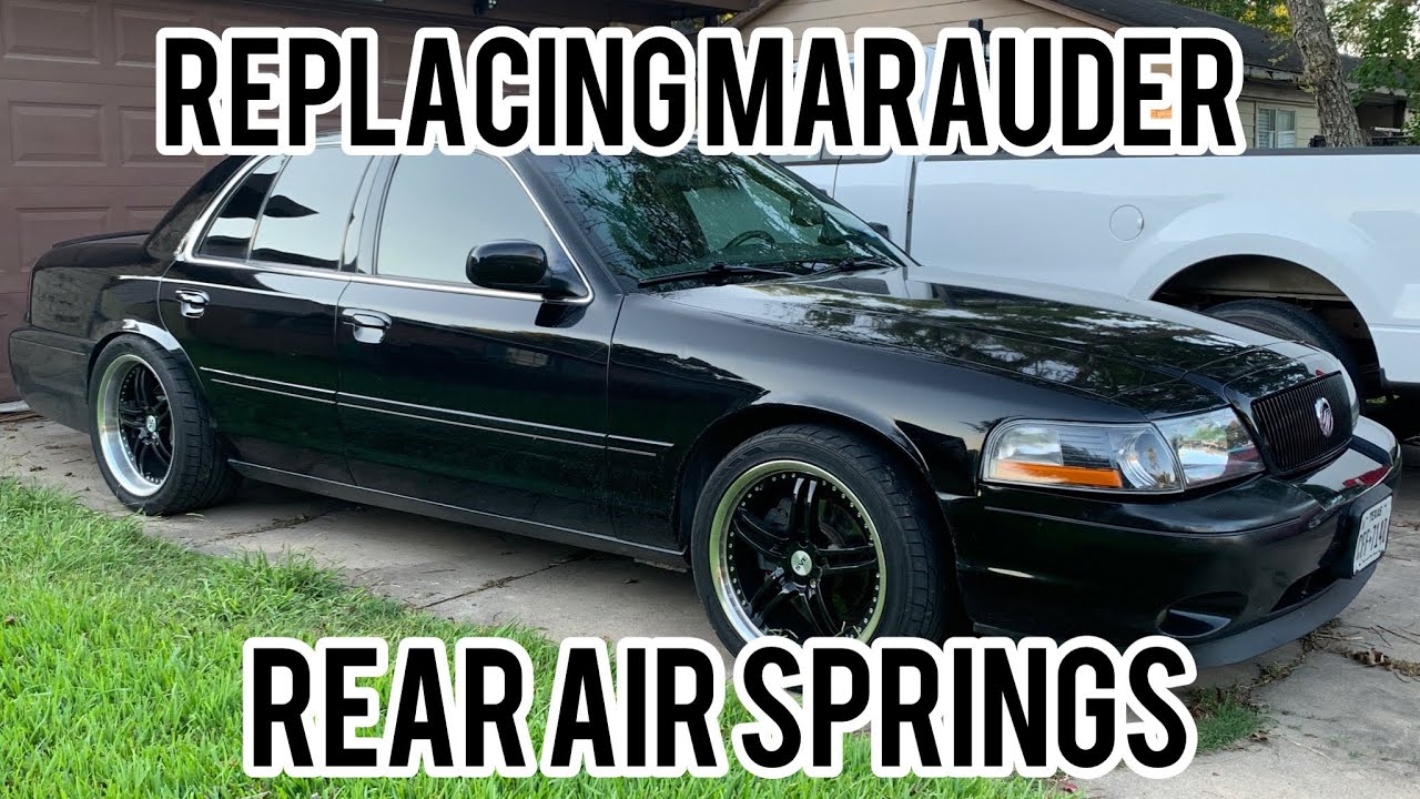 Замена задних подушек пневмоподвески на Mercury Marauder