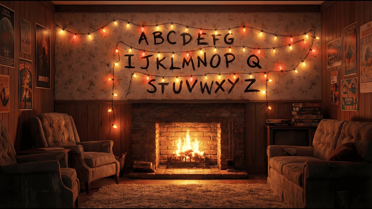 One Last Night in the 80s | Nostalgic Fireplace & Mystery Ambience