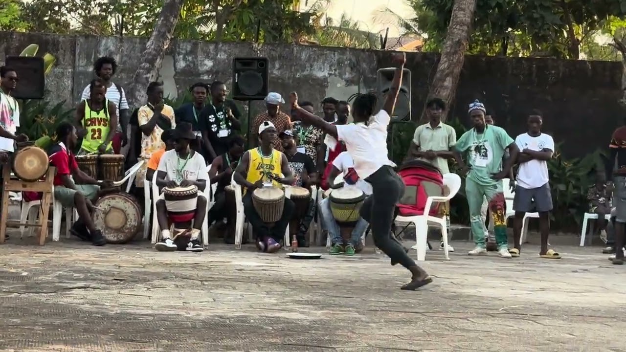 Dun Dun at Private residence in Conakry Guinea  Female Dancer