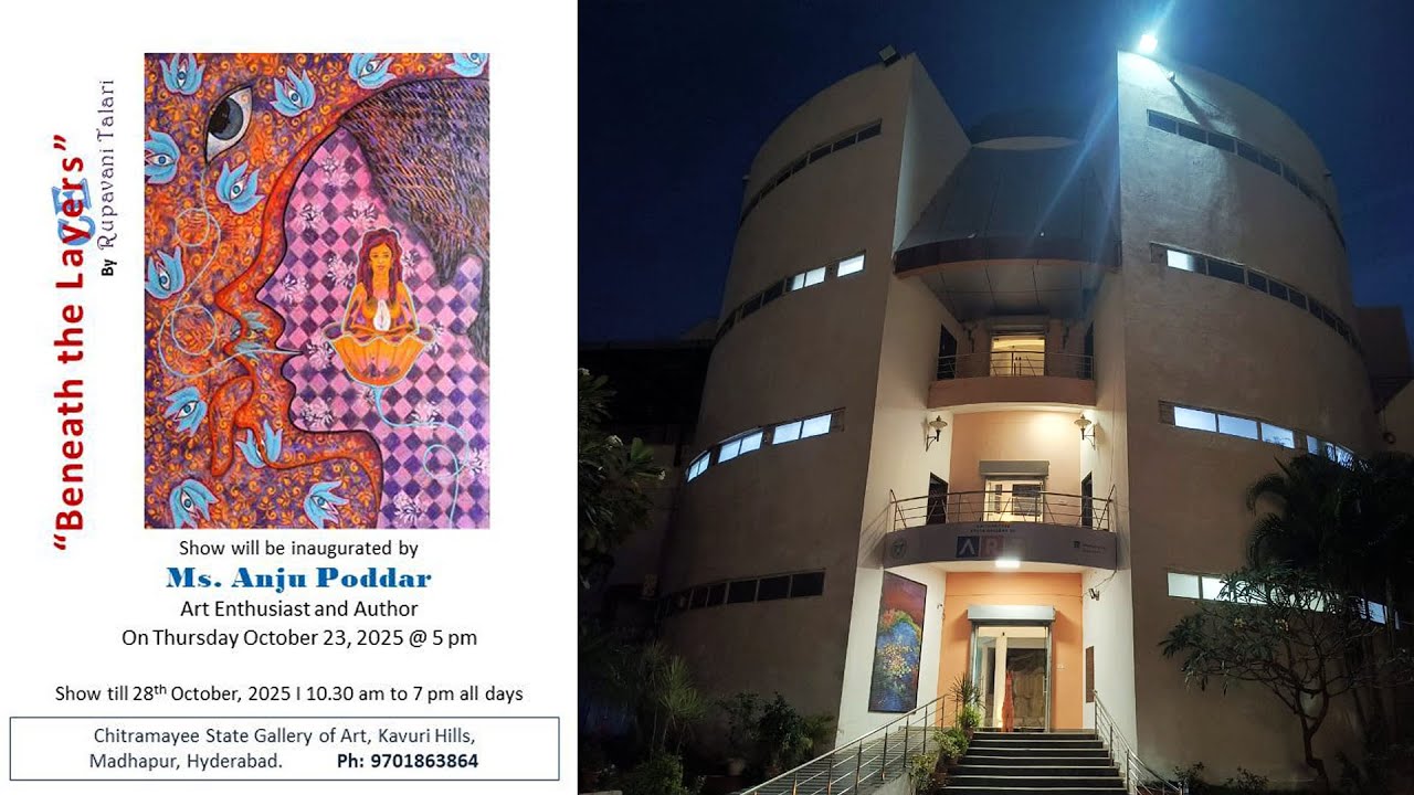 Beneath the Layers Solo painting exhibition by Smt  Rupavani Talari  from 23th October 2025 @k rames