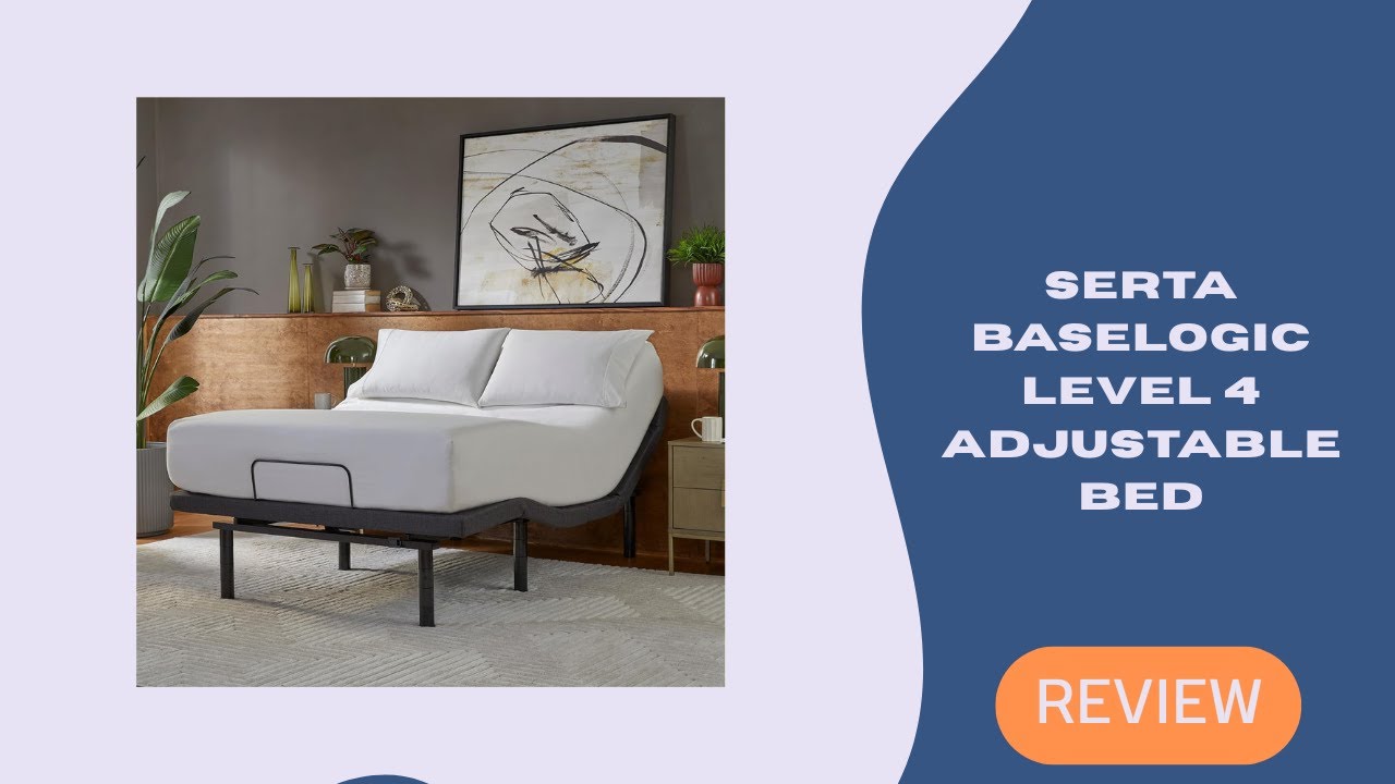 Serta BaseLogic Level 4 Adjustable Bed – King Size with Massage & USB Charging