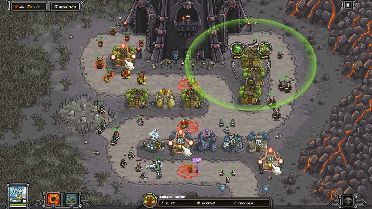 Kingdom Rush - The Dark Tower【Veteran | 3 Stars】Campaign Mode